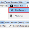 Accounting – Client On-Account Payment